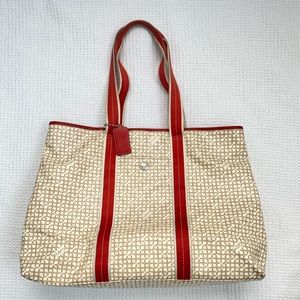 EXTRA LARGE Coach Coated Canvas Weekend Tote